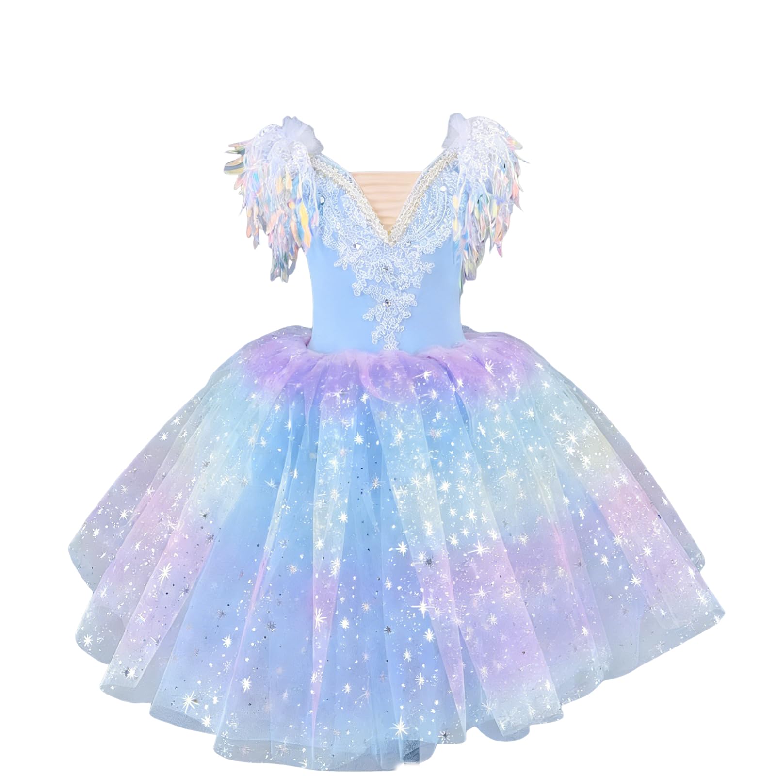 Tutu de ballet professionnel pour filles avec finitions haute couture pour la compétition