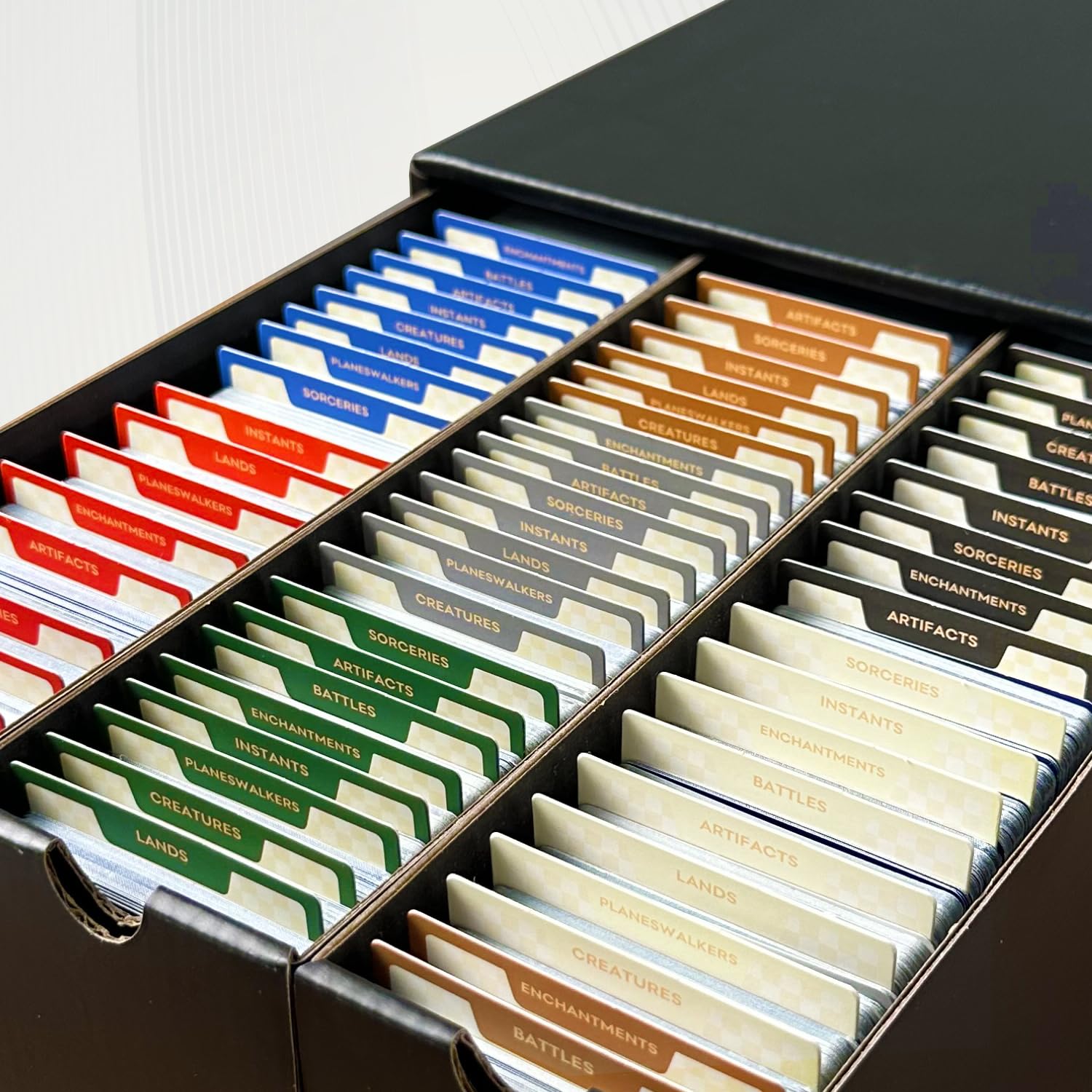 Amazon.com: MTG Card Dividers for Storage Boxes, MTG Deck Box Dividers, Trading  Card dividers, 2 Packs : Toys & Games