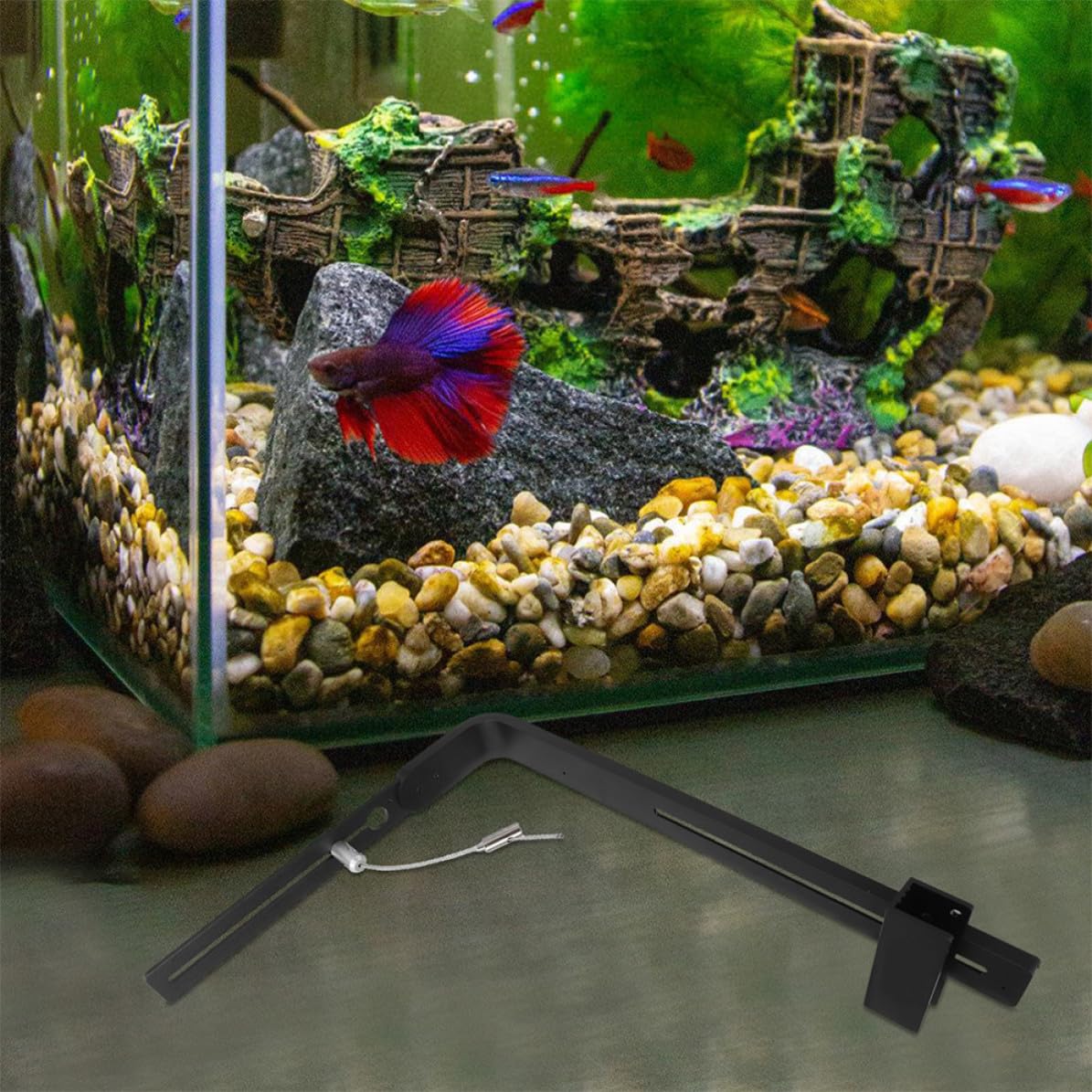 2 Stück Aquarium Leuchtenhalterung aus Aluminiumlegierung
