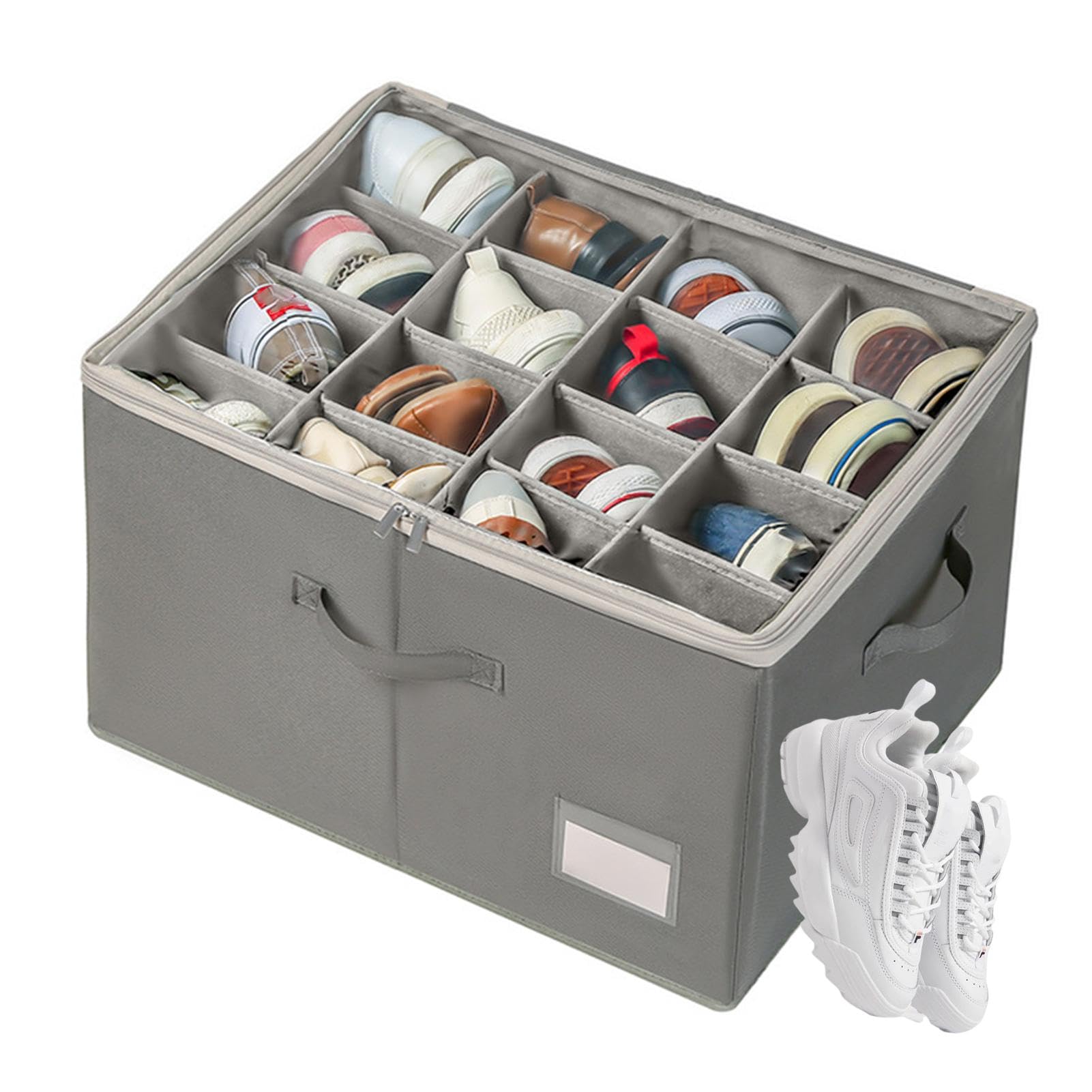 Conservazione del | Scarpiera | Scarpiera | Scarpiera pieghevole | regolabile, soluzione per riporre scarpe, contenitori con coperchio trasparente, organizzatore