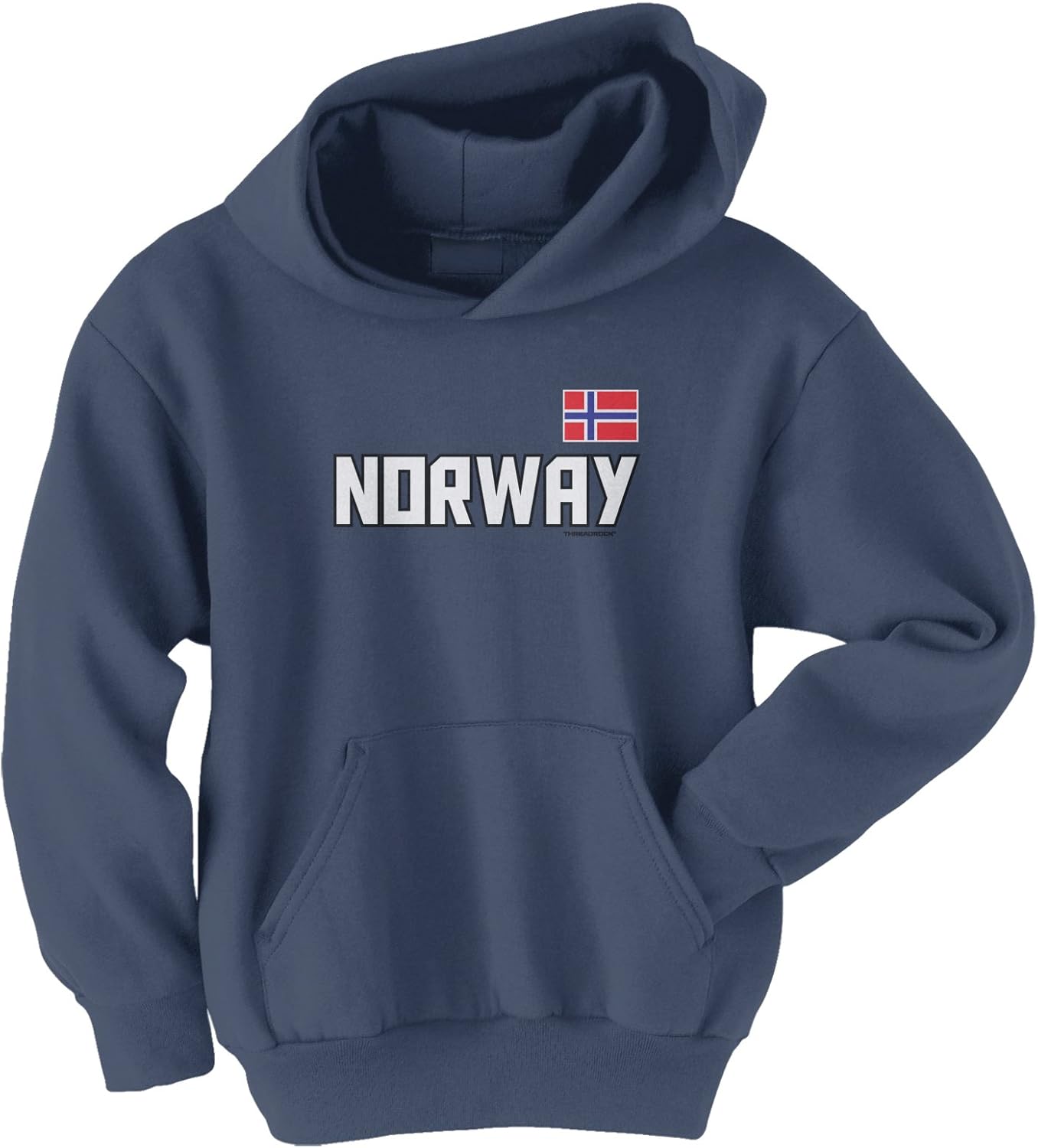 Threadrock Big Boys' Norway National Pride Youth Hoodie Sweatshirt