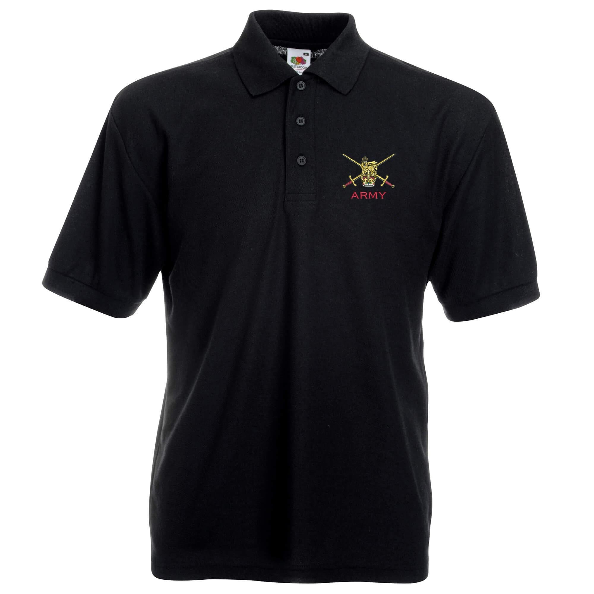 Pineapple Joe's Army Polo Shirt Medium - Black, Black, M