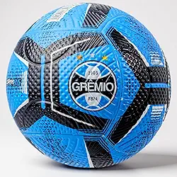 Bola Futebol Grêmio Oficial Clube Time Licenciada PVC Sem Costura Campo Grama Natural e Sintética Society Futsal Jogo Campeonato Colorida Adulto Criança - Profissional Gramado Colada Brasileirão