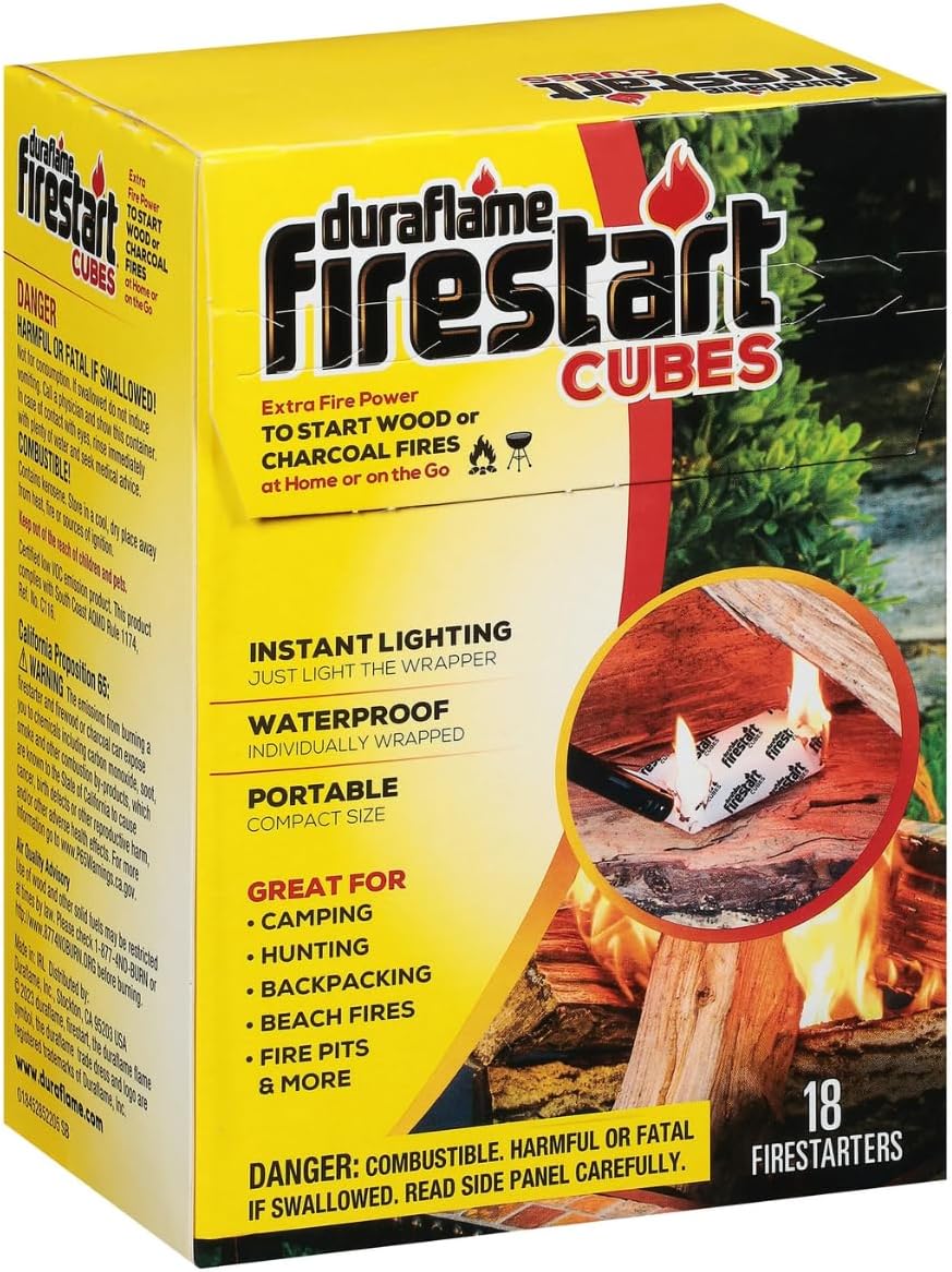 Duraflame Firestart Cubes Firelighters, 18 Pack (1 Pack) Duraflame Firestart Cubes Firelighters, 18 Pack (1 Pack)