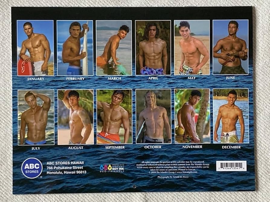 Amazon.co.jp: ハワイ限定 2025年 イケメン フォトカレンダー