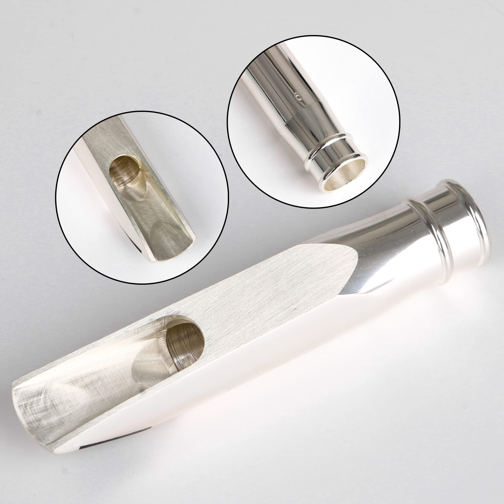 Amazon.com: Yibuy Jazz Tenor Saxophone Mouthpiece Set Silver 6