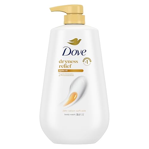 Dove 24hr Lotion Body Wash Dryness Relief with Jojoba Oil, 30.6 oz
