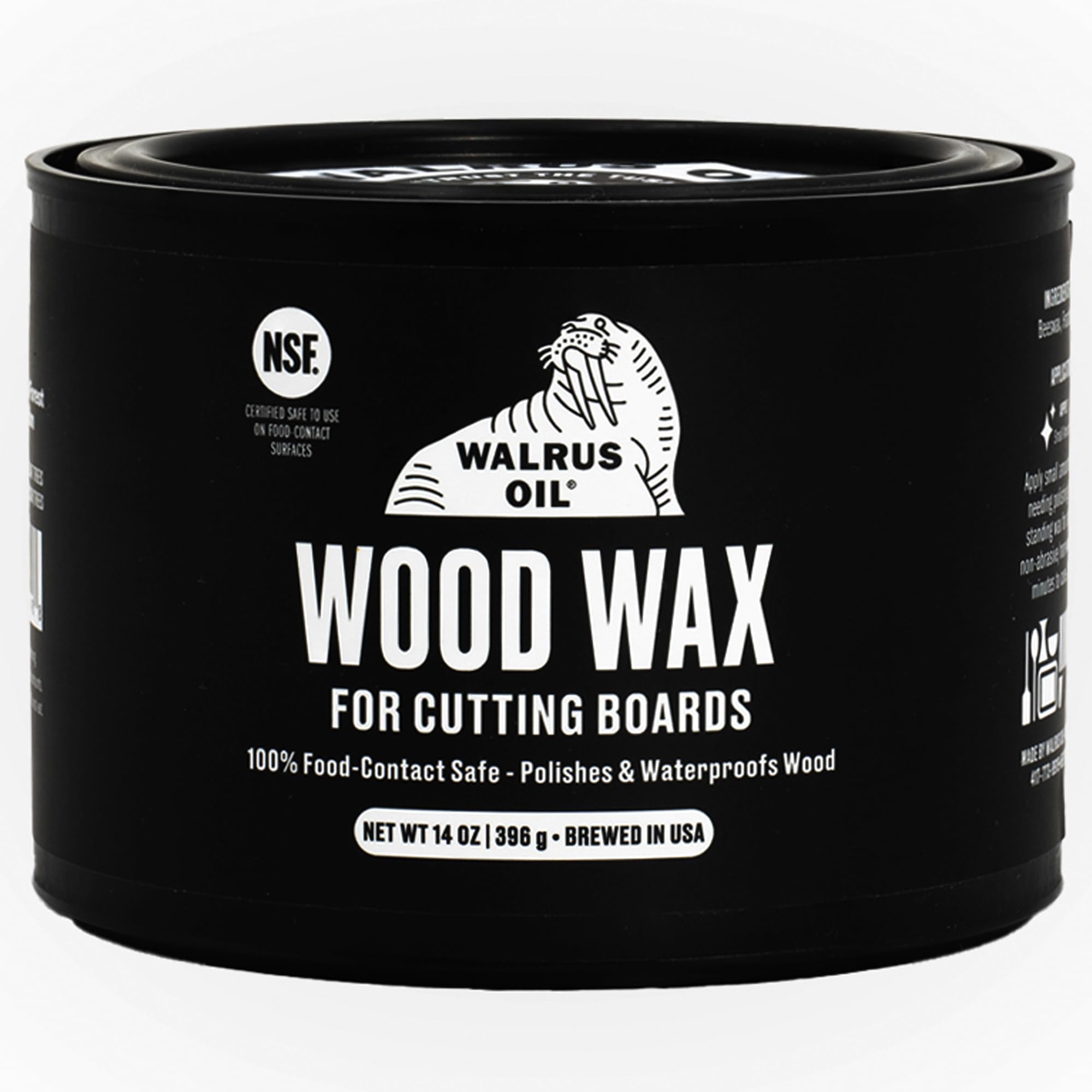 Walrus Oil - Wood Wax, 14 oz Jar