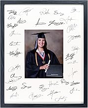 GarduationMall 16x20 Signature Picture Frame Holds 8x10 Photo with White Mat for Wedding Graduation | Wall or Tabletop Display