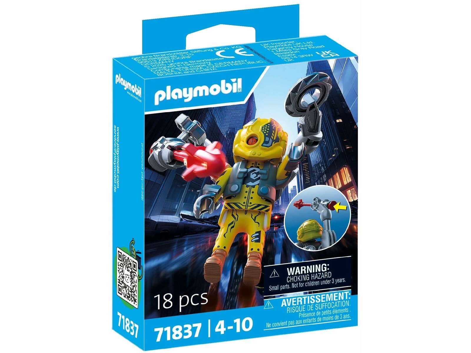 Playmobil Robot Hero – Collectible Action Figure with Mechanical Armor and Tech Accessories