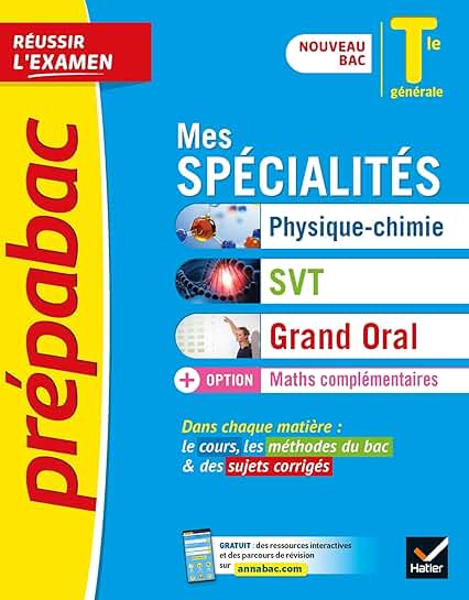 Idee Sujet Grand Oral Maths Physique Amazon.fr : annales svt : Livres