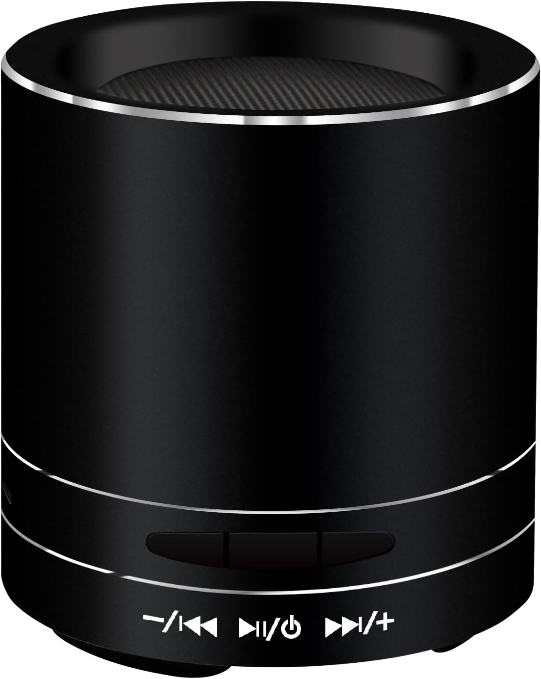 Usmain Portable Bluetooth Speaker Fist-Size Wireless Shower Loudspeaker, Mini Music Player Bluetooth Box with Built-in Microphone, Mobile Subwoofer with AUX Output and Micro SD Card Play for Home and Outdoor-Black