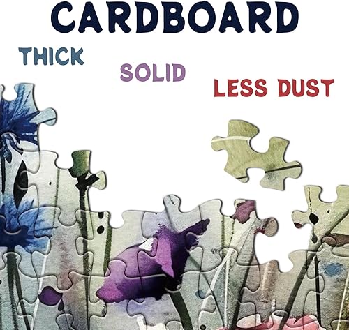 Miniatura 3 de Rompecabezas de flores de primavera para adultos, 1000 piezas, rompecabezas florales de naturaleza, hermosos rompecabezas de arte de flores