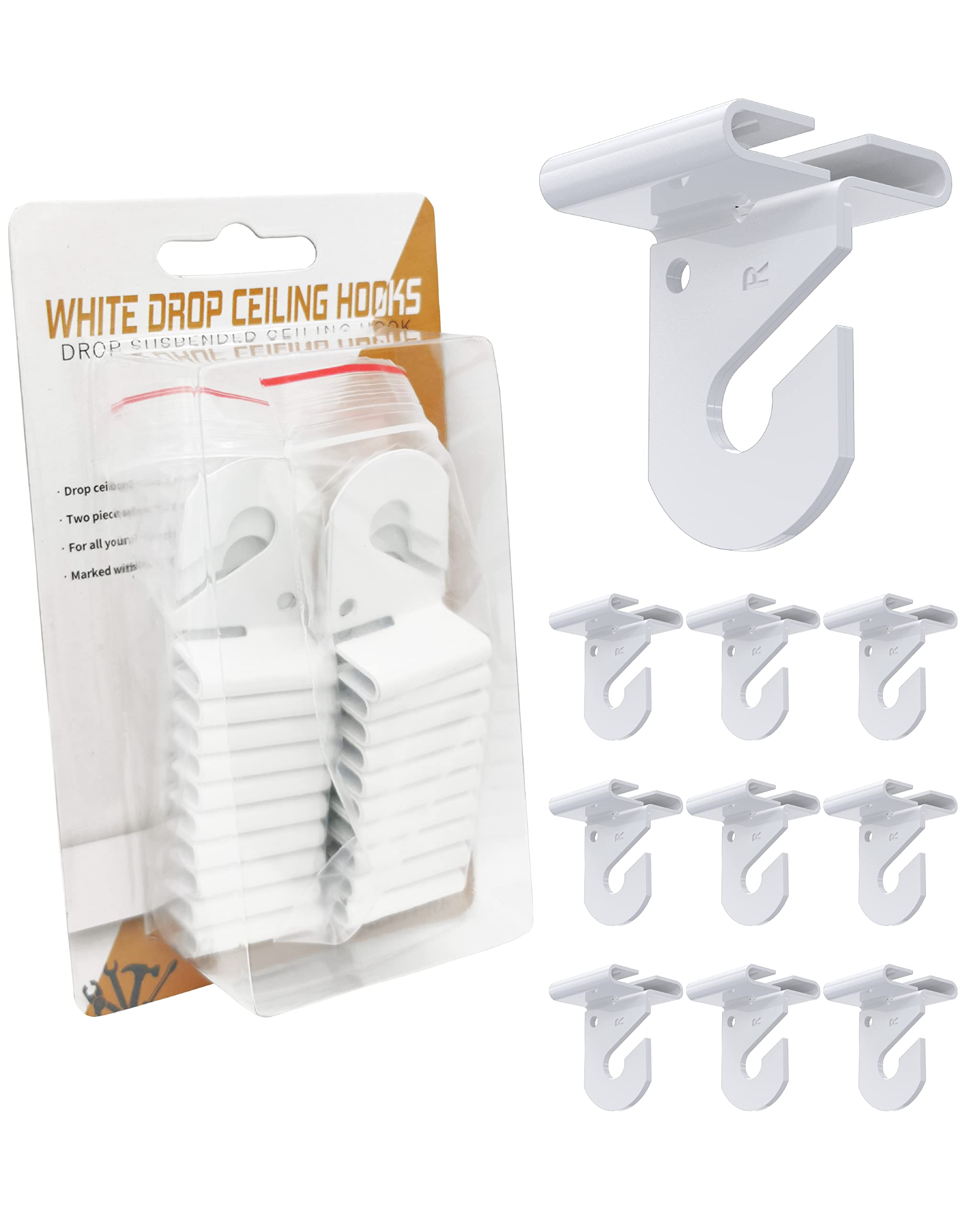 Buy NACETURE 30 PCS Drop Ceiling Hook for Hanging 10 Pack White Heavy