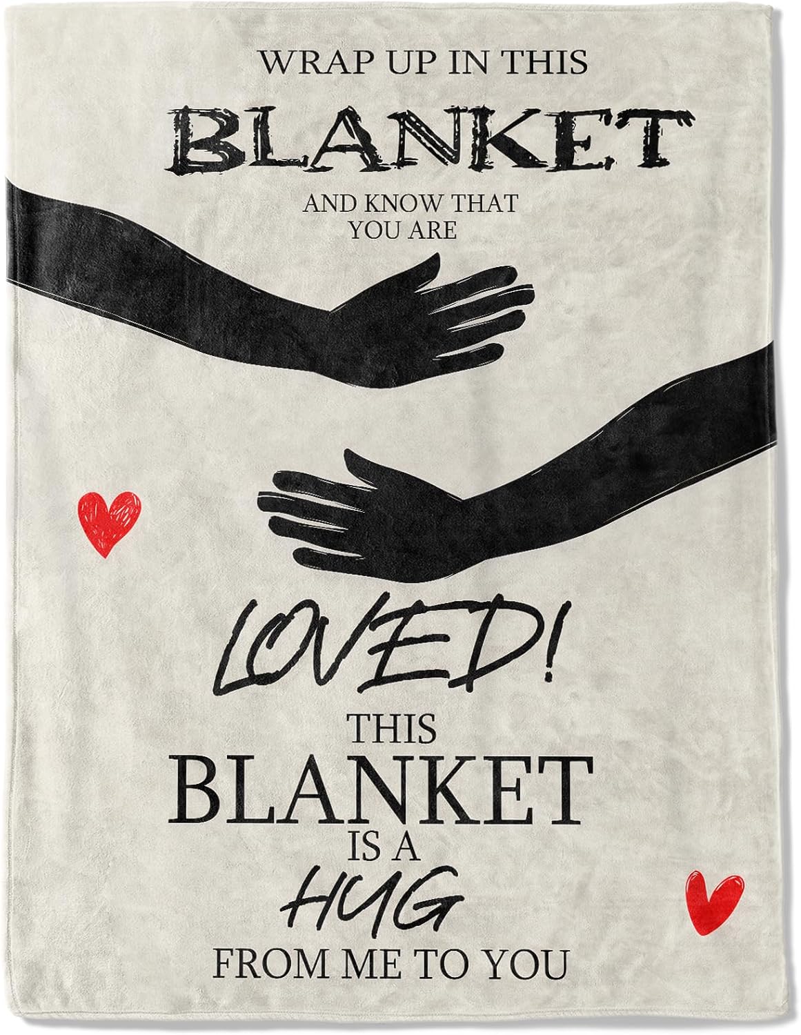 ainori Love Hug Flannel Blanket Lightweight Soft Cozy