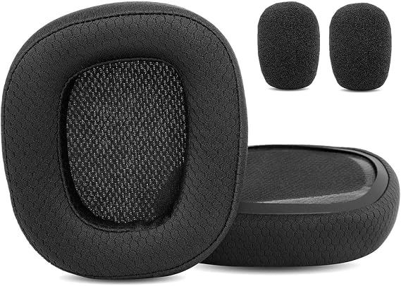 Earpads Headband Replacement Ear Pads Pillow Cushion Compatible with Logitech G935 G635 G933 G633 G933s G633s Wireless Gaming Headphone Fabric