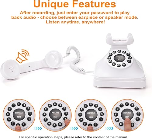 Miniatura 3 de Libro de invitados con audio para teléfono de boda, graba mensajes de voz, libro de invitados retro para boda o fiesta de cumpleaños, correo de voz,