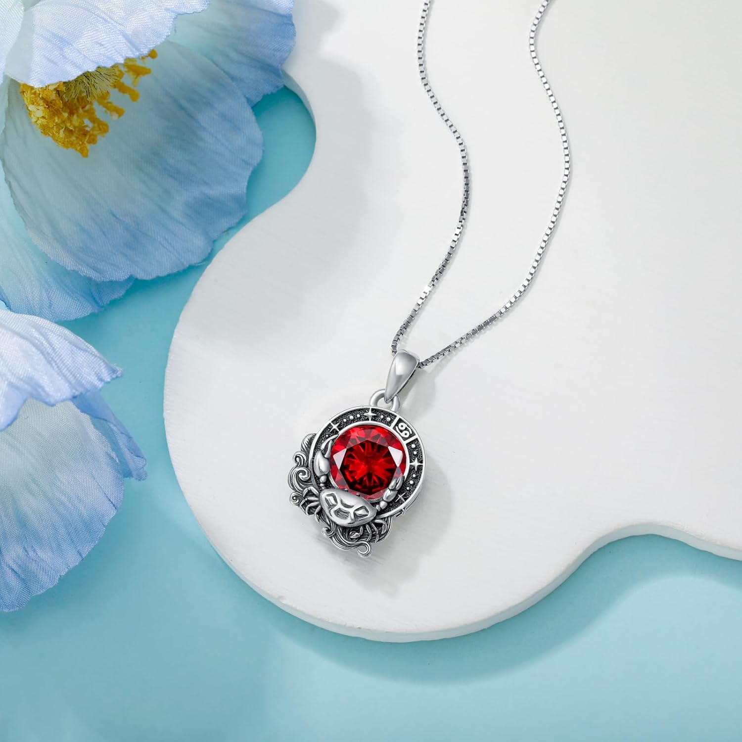 LONAGO Zodiac Sign Necklace Celestial Constellation Necklace Horoscope Astrology Zodiac Pendant Necklace Gift for Women - Image 3