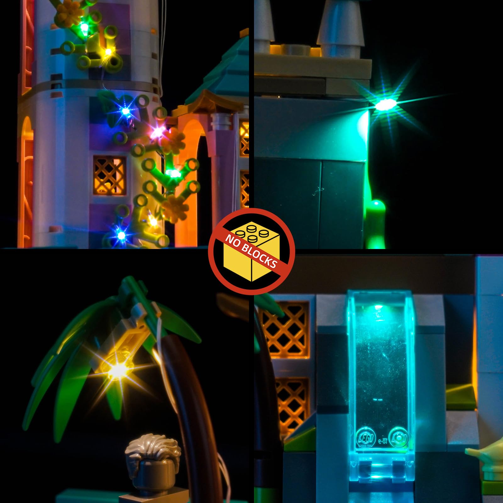 Remote Control Led Light Set Compatible with Lego Princess Castle & Royal Pets 43267 (No Model) - Image 4