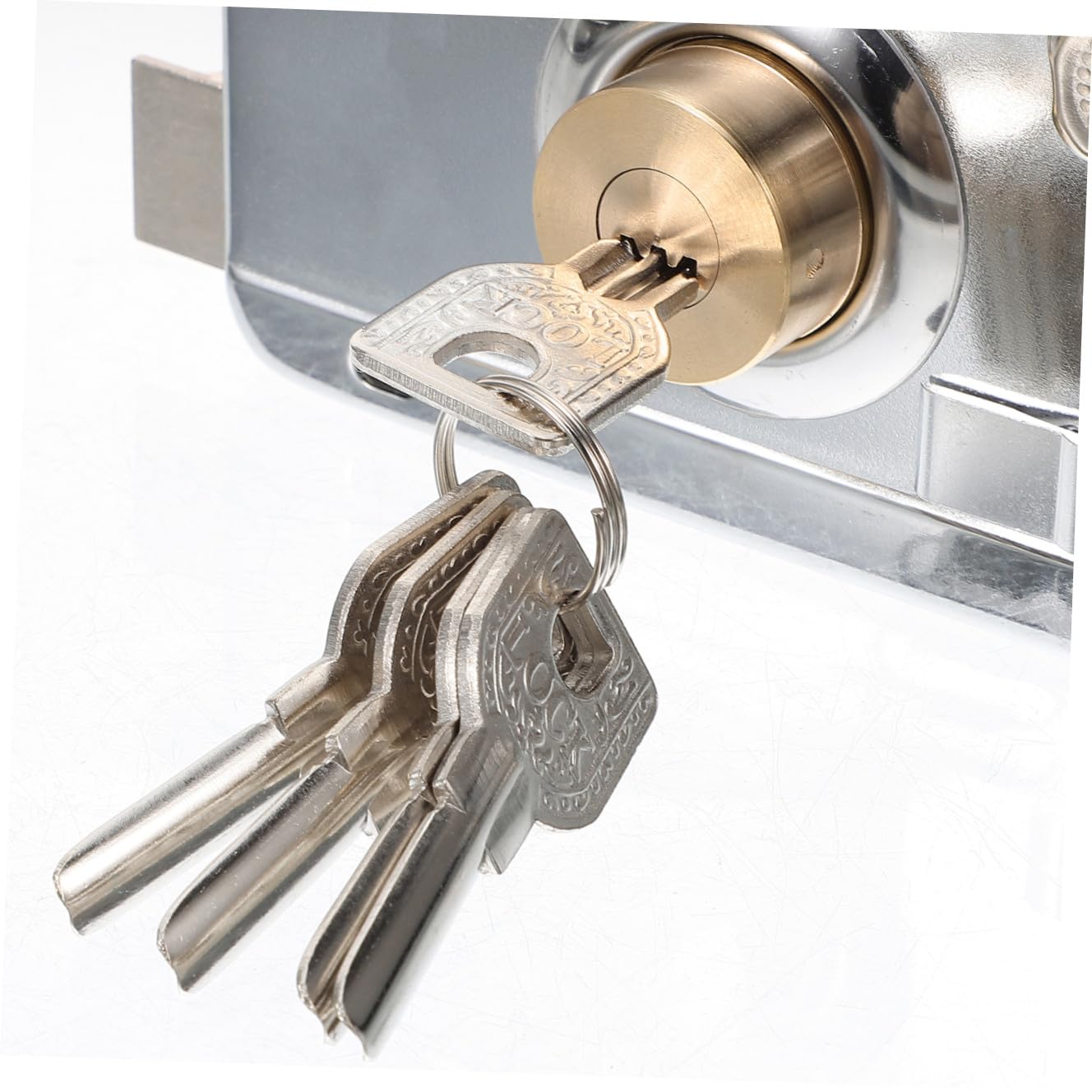 Uonlytech 3sets Serrature Per Porte Con Chiavistello e Chiusura Lucchetto Inossidabile Per Porte Esterni e Interni Sicurezza Avanzata Per Camere Da Letto e Ambienti Domestici