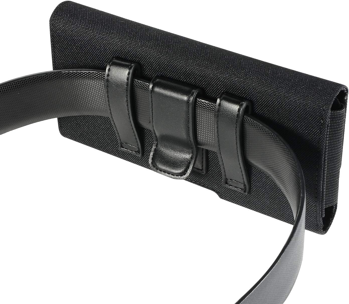 Nylon Cell Phone Holster Belt Clip Case Pouch Holder for iPhone 15 Pro Max 16e 16 Pro 15 14 Pro Google Pixel 9 Pro 9a 8 8a 7 7a 6 Samsung Galaxy S25 S24 Plus S23 FE S22 Plus S21 FE S20 FE A15 A25 A54 - Image 4