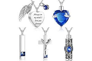 5 Styles Urn Necklace for Ashes Keepsake