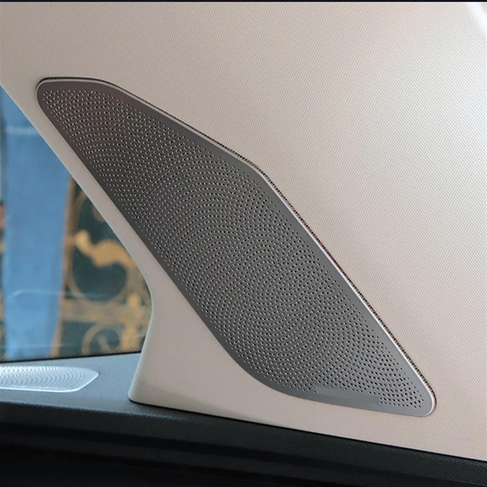 Car styling głośnik audio tylna klapka głośnik osłony wykończeniowe naklejki, dla BMW, x5 g05 akcesoria samochodowe ze stali nierdzewnej Osłona głośnika stereo audio(Trunk window)