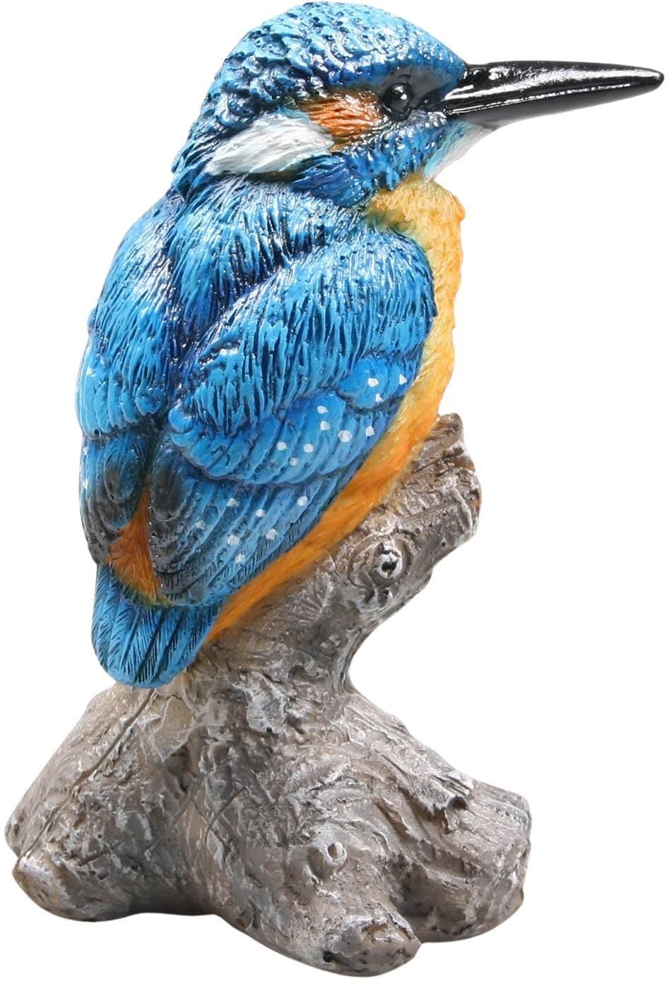 Farmwood Multicolor Kingfisher Garden Bird Ornament Perched On A Branch Outdoor Statue