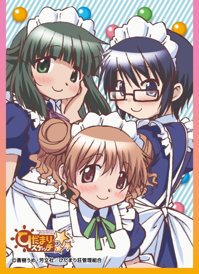Chara Sleeve Collection Hidamari Sketch Hiro & Sae & Yoshinoya-sensei