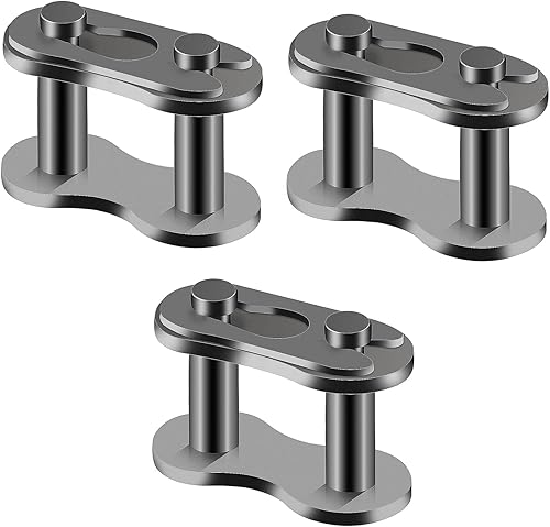 QAZAKY 3 piezas de 420 unidades de conector maestro de reparación de cadena de transmisión de enlace dividido para 50cc 70cc 90cc 110cc 125cc ATV