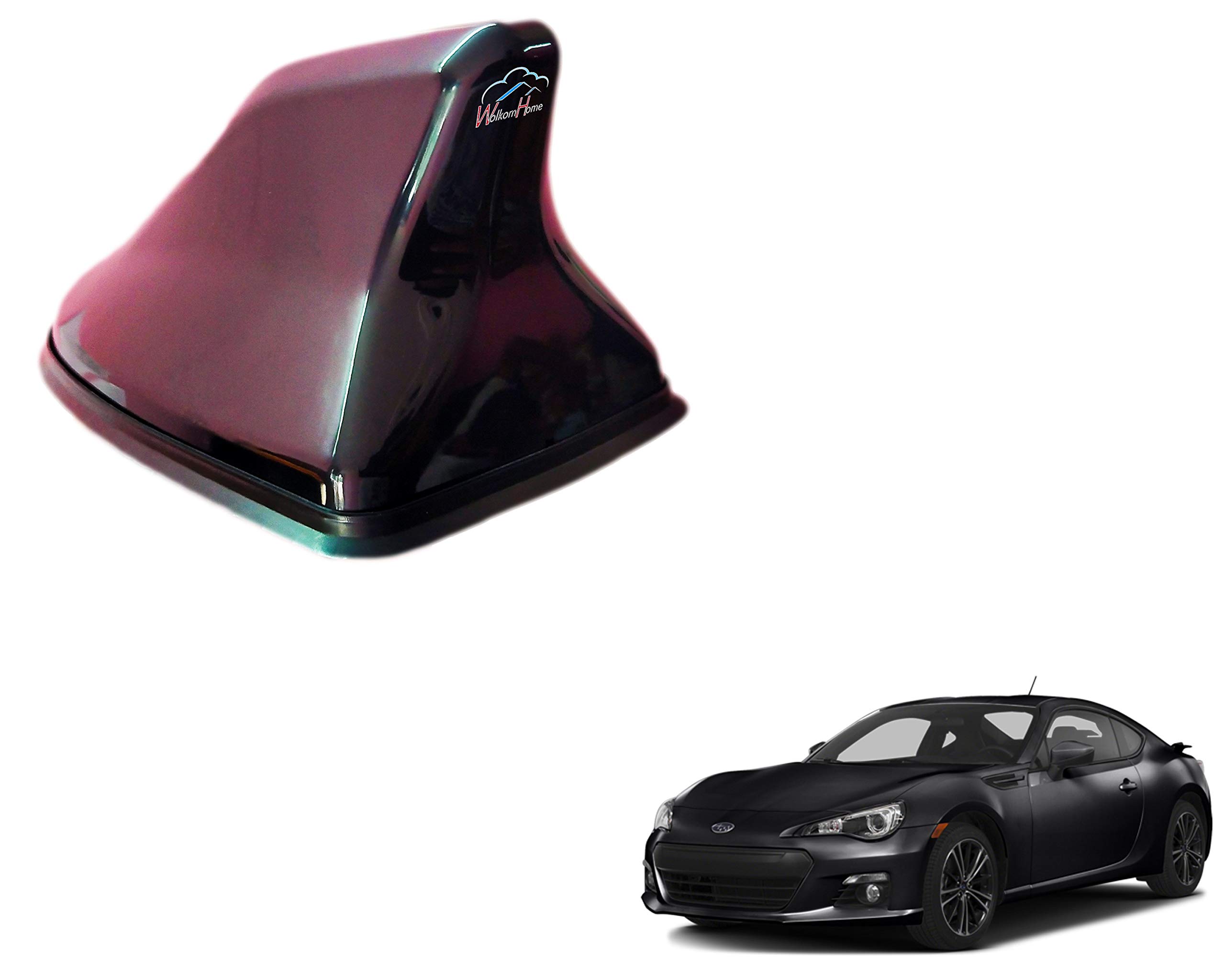 WolkomHome High Performance Shark Fin Antenna Black Color Car FM Radio Signal Aerials for Subaru BRZ