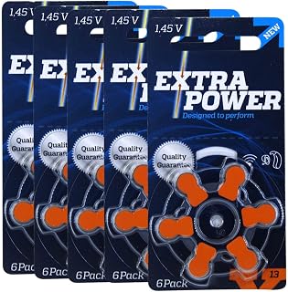 30 Pilhas Baterias 13 Pr48 Aparelho Auditivo Extra Power