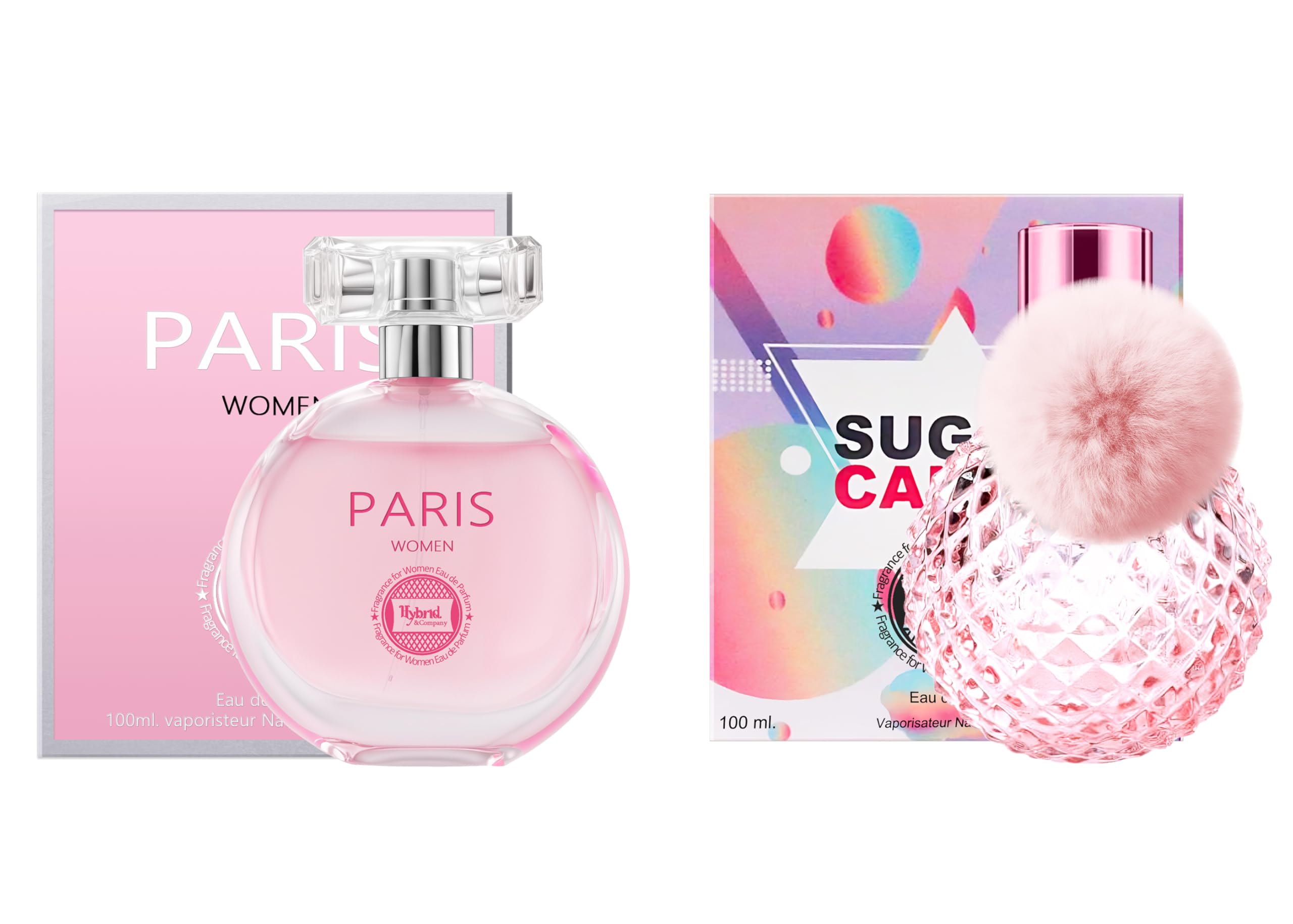 Hybrid & CompanyWomen 2 PCS Paris Women Sugar Candy Perfume Natural Spray Fresh Fragrance