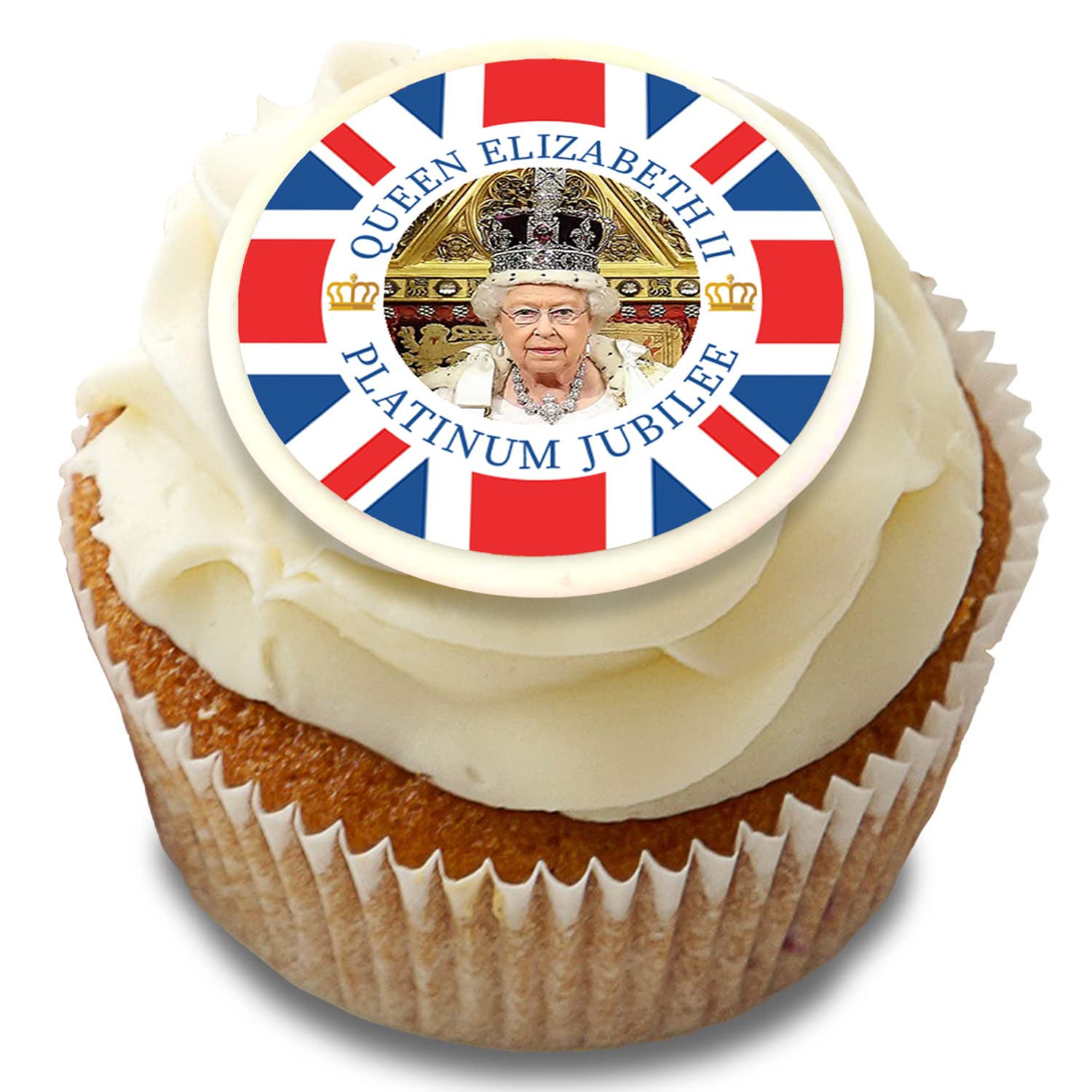 Buy *3 for 2 Offer* 24 x 4cm Queens Platinum Jubilee 70 Years