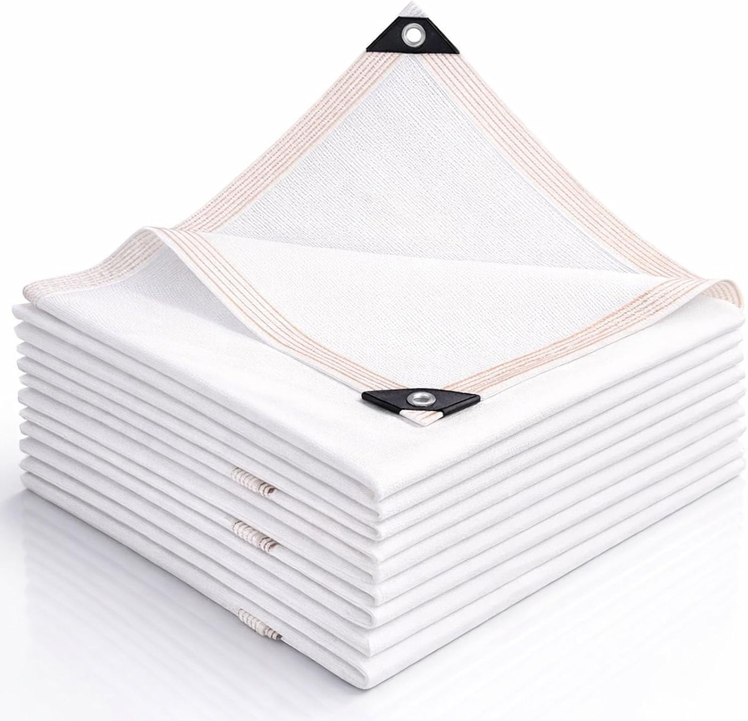 Telo parasole 70% UV 3,5x4 m bianco per pergola