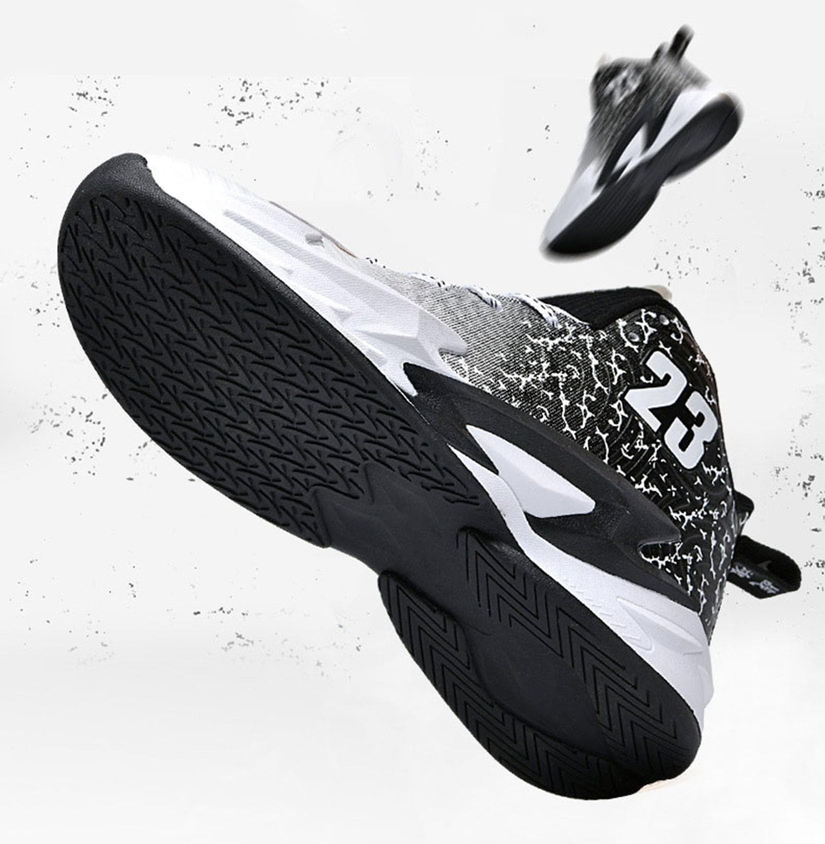 Męskie Codzienne Buty Do Koszykówki I Damskie Lekkie I Oddychające Buty Sportowe(44 EU, Z1)