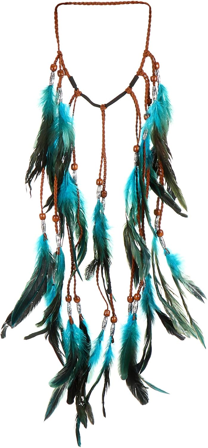 Beaupretty Bohemian Headband Indian Tribal Hippie Headwear Ornament for Women Girls