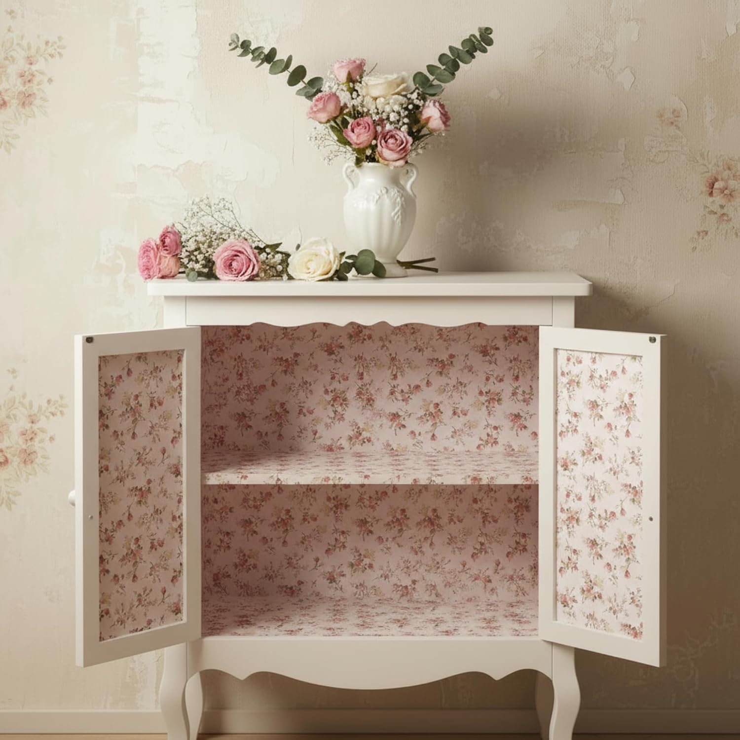 Crtiin 10 Sheets Large Decoupage Paper for Furniture 20 x 27.5 Inches Vintage Floral Decor Rice Tissue Paper for Gift Wrapping Wedding Bridal Shower DIY Crafts Scrapbook(Sweet Flowers)