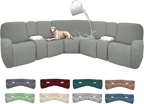 Miniatura 306 de Fundas 100% impermeables para sofá reclinable seccional, fundas para sofá reclinable en forma de L, funda para sofá seccional de esquina en forma de