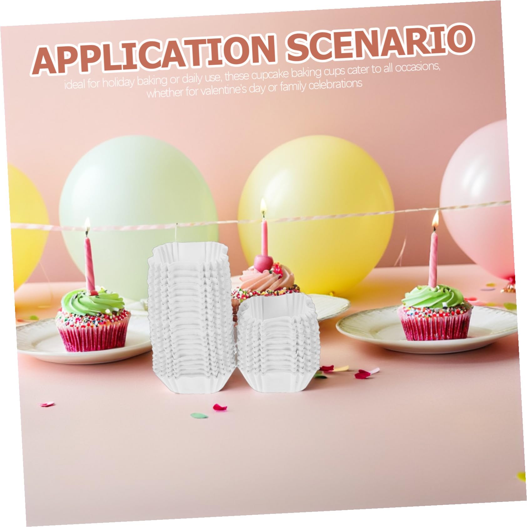 Capacillos Cuadrados para Hornear 3000 Piezas de Papel | Blanco, Uso Diario y Boda, para Pudín y Mini Pastel, Antiadherente, Resistente a Grasa