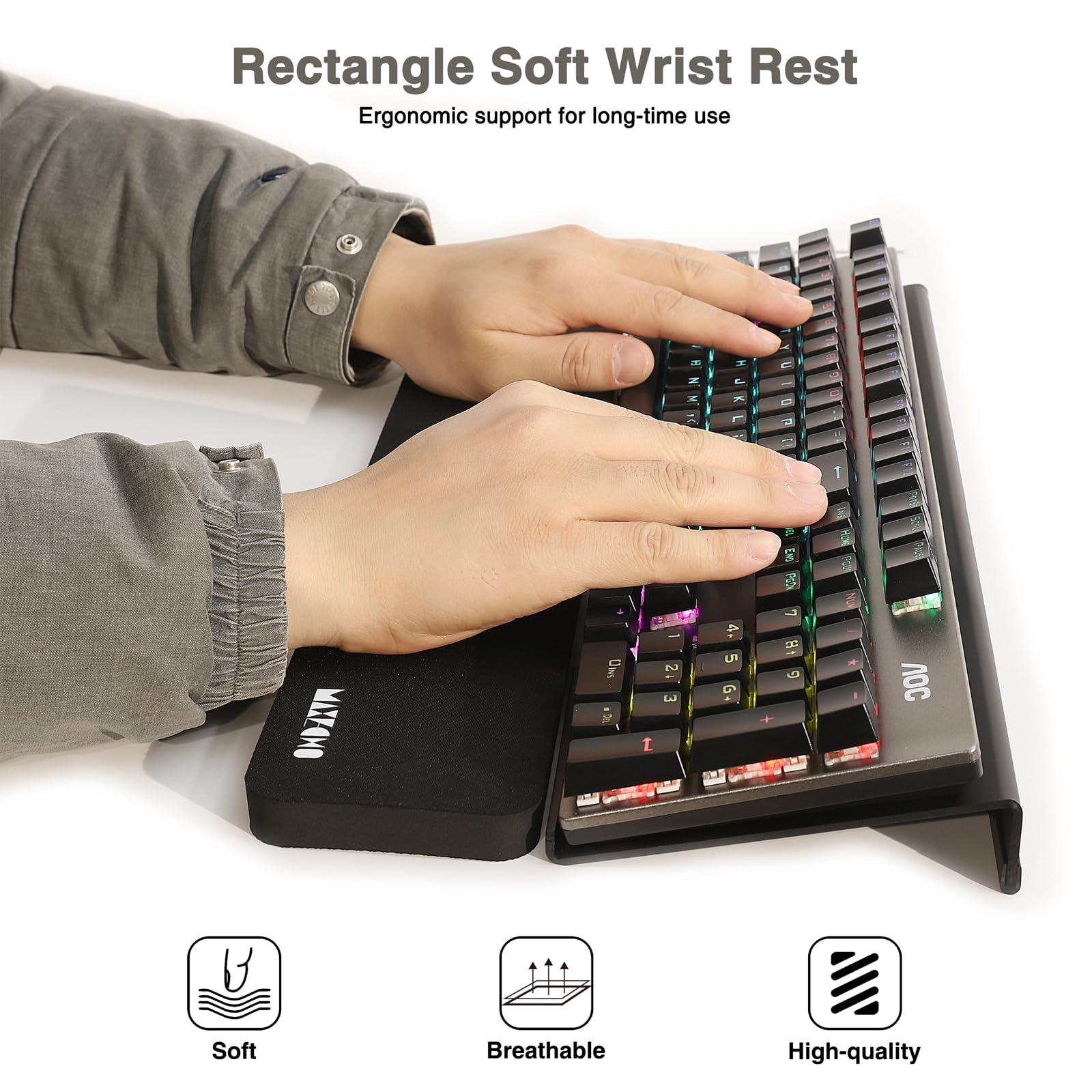 Keyboard Stacker Riser Snapklik.com : MAXECHO Acrylic Tilted Keyboard Riser Stand And Holder