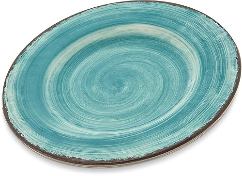 Carlisle FoodService Products Plato reutilizable de plástico Mingle para cena con estilo de cerámica para el hogar y el restaurante, de melamina, 9