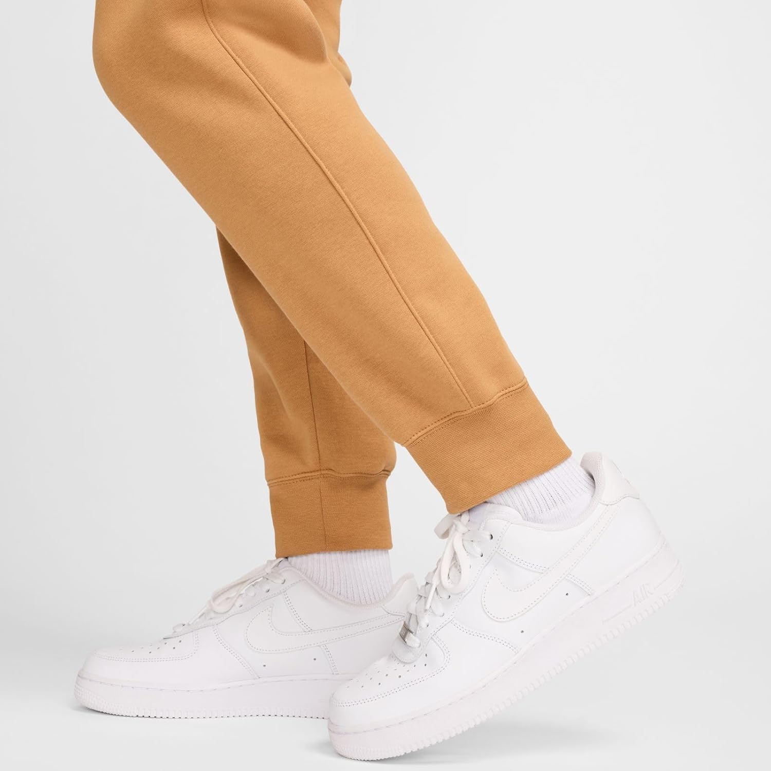 Nike NSW Club Fleece Jogger Mens Pants (Flax/White) - Image 8
