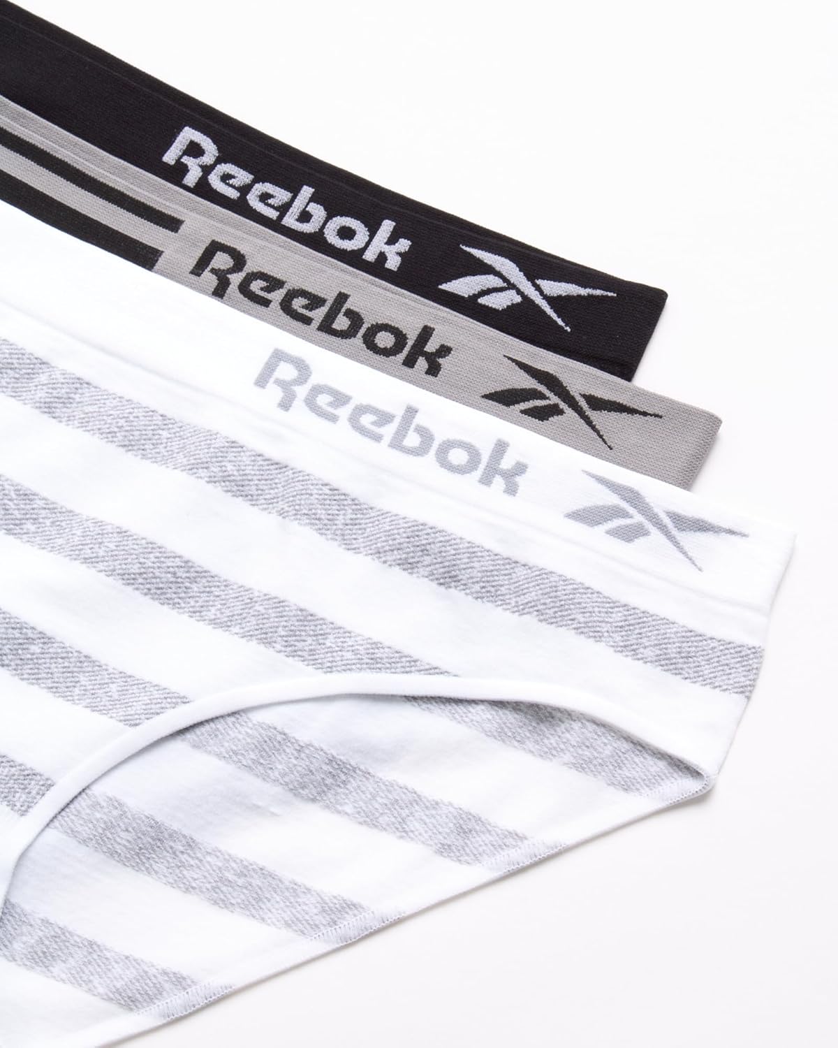 Reebok Womens Bikini Underwear - 3 Pack Soft Stretch Performance Tag Free Briefs Bikini Panties Seamless Underwear for Women - Image 3