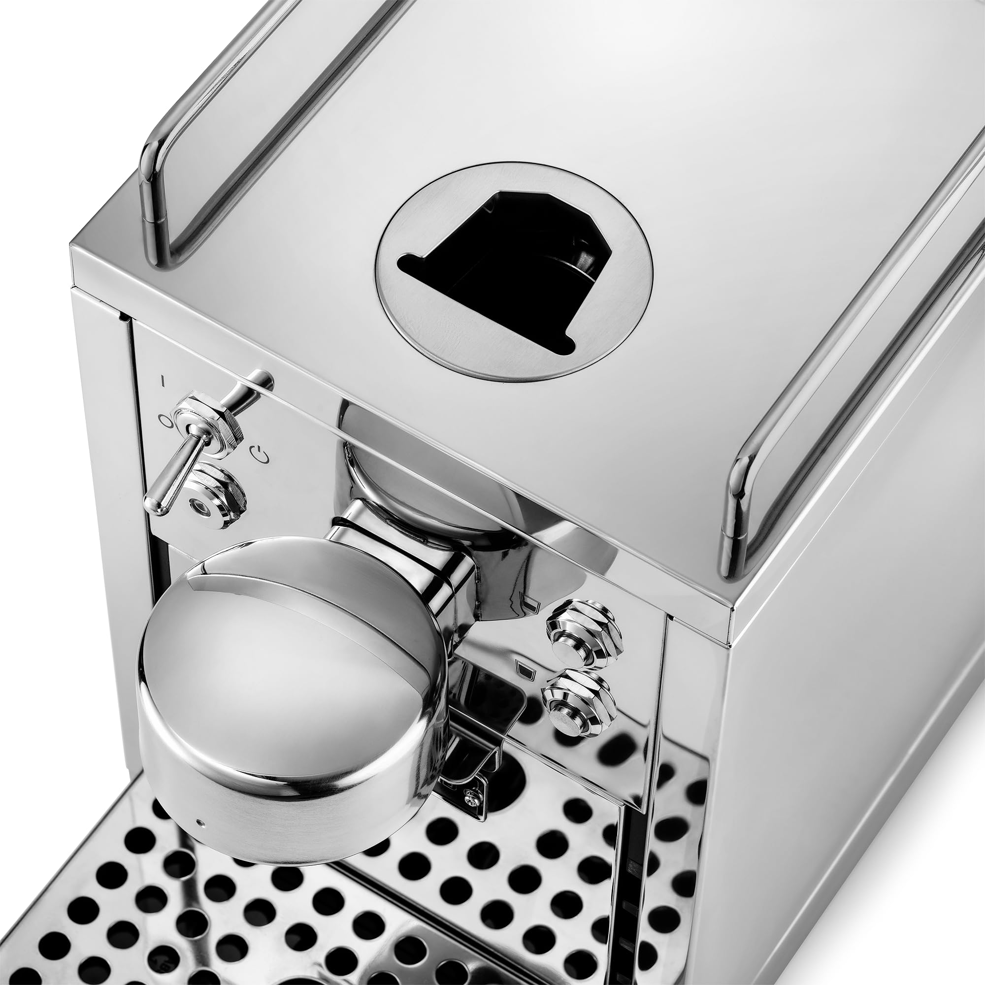Die Original 2 Kaffeemaschine, Nespresso® kompatible Kapselmaschine, Espressomaschine aus Edelstahl, skandinavisches Design, langlebige, reparierbare Kaffeemaschine