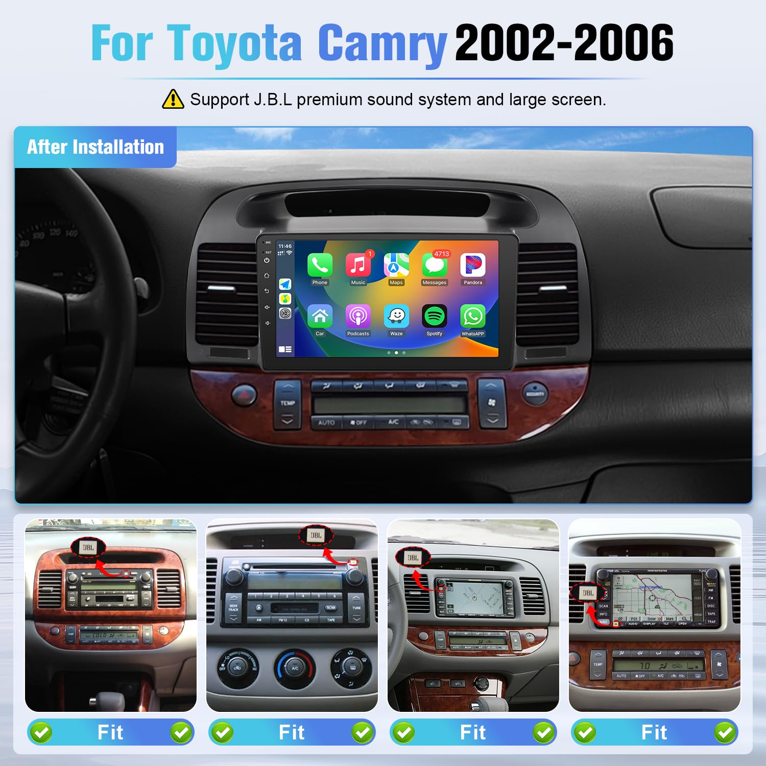 Amazon.com: Naifay Android Car Stereo Radio for Toyota Camry (Fit