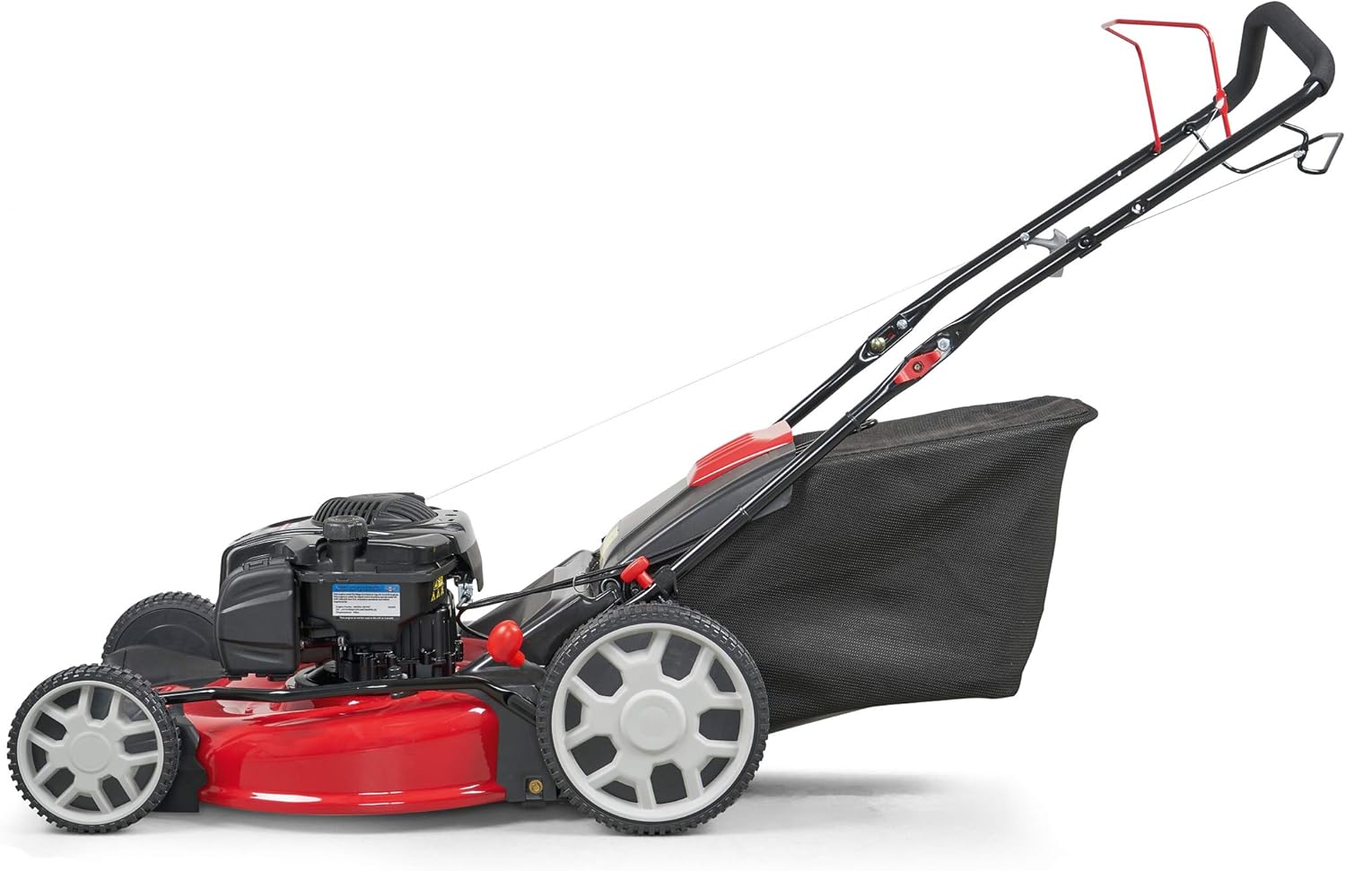 MTD Optima 53 SPB HW Lawn Mower - Side View with Grass Bag
