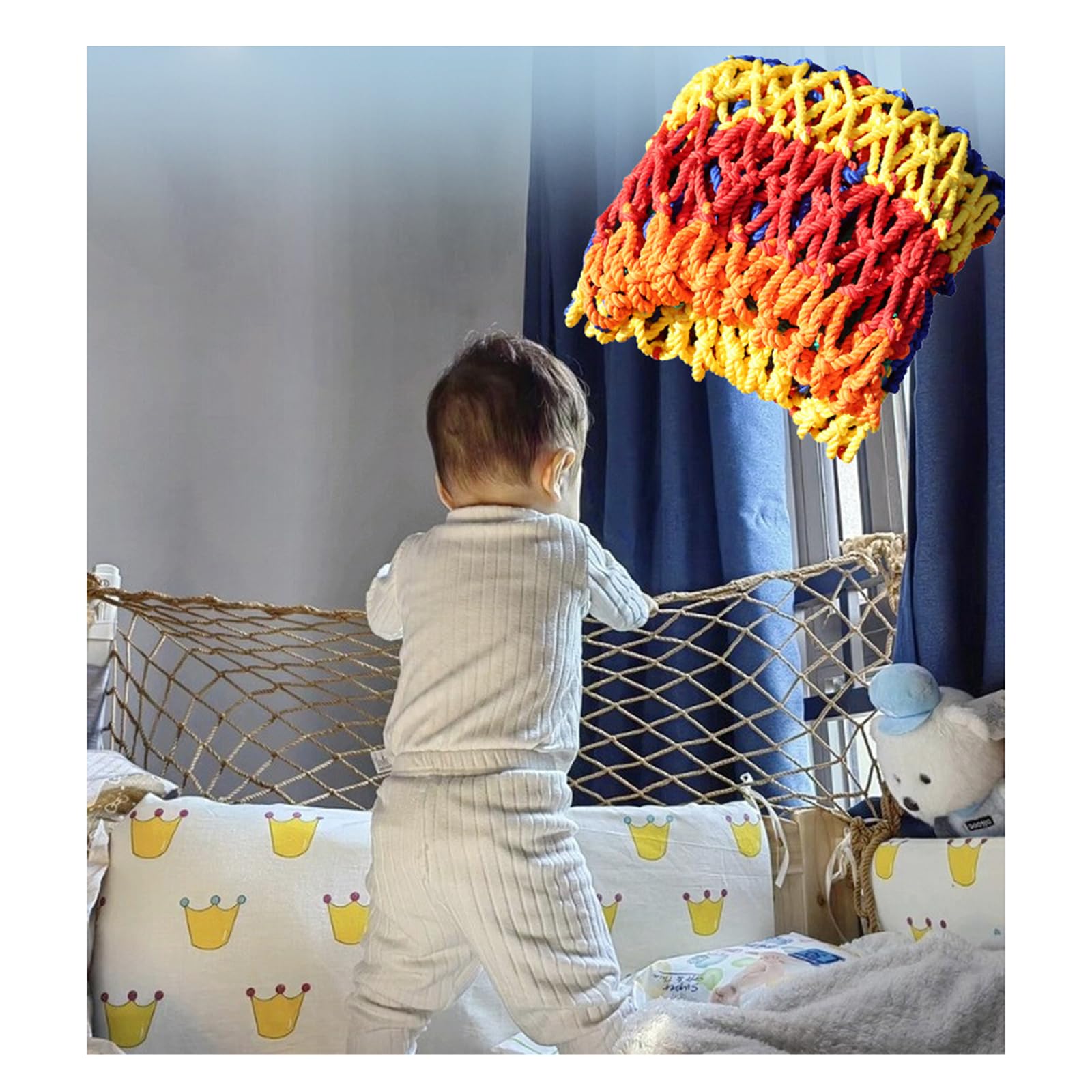 Corde de sécurité extérieure antichute pour balcon enfants et plantes