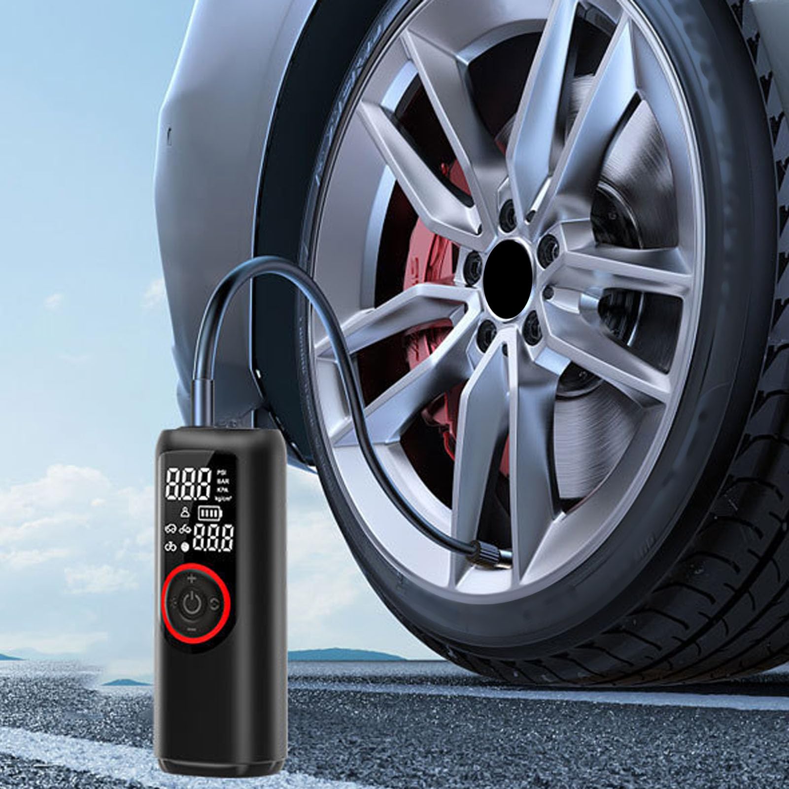 Pongnas Gonfiatore Senza Fili 150 PSI Pompa Portatile con Display