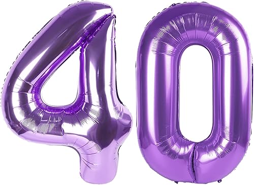 Vista 28 de Globos de números 0 de 40 pulgadas, globos negros de números para números 10, 20, 30, 40, 50, 60, 70, 80, 90, 100, globos de números 10, 20, 30, 40